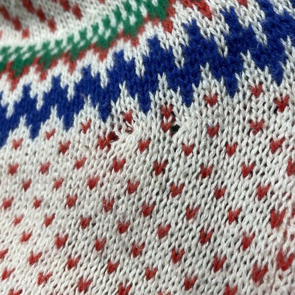 ModCloth Women’s Small Rawr Ambition Pullover Fair Isle Cotton Dinosaur Sweater - Picture 7 of 7